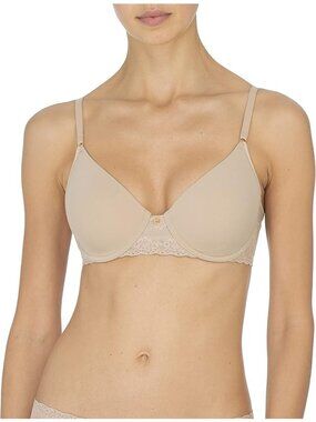 Natori Bliss Perfection Contour Underwire Bra Cafe 38DD 721154 LNWT